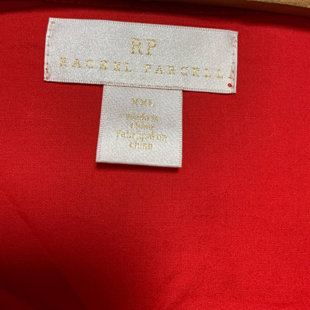 NEW Rachel Parcell Red Wrap Cotton Top Size XXL - Picture 4 of 6